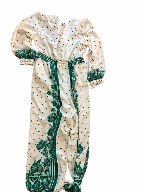 Farm Rio Anthropologie floral dot Jumpsuit - Picture 3 of 5